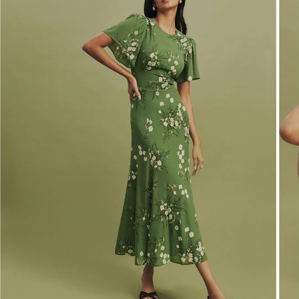 Reformation Lomita Roxana Floral Midi Dress - Picture 2 of 9